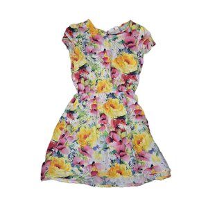 Gap Kids Floral Cap Sleeved Sundress